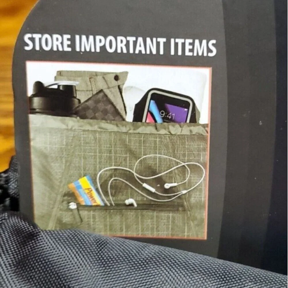 Stayfit+ Sportsak gym / running bag Black and Gray Camping ,Hiking Skating